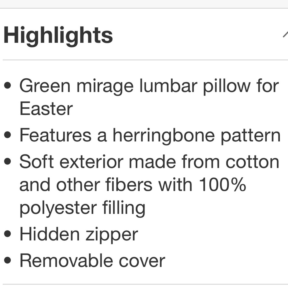 STUDIO MCGEE NWT Lumbar Textured Easter Herring Bone Pillow Green Mirage - Picture 5 of 8